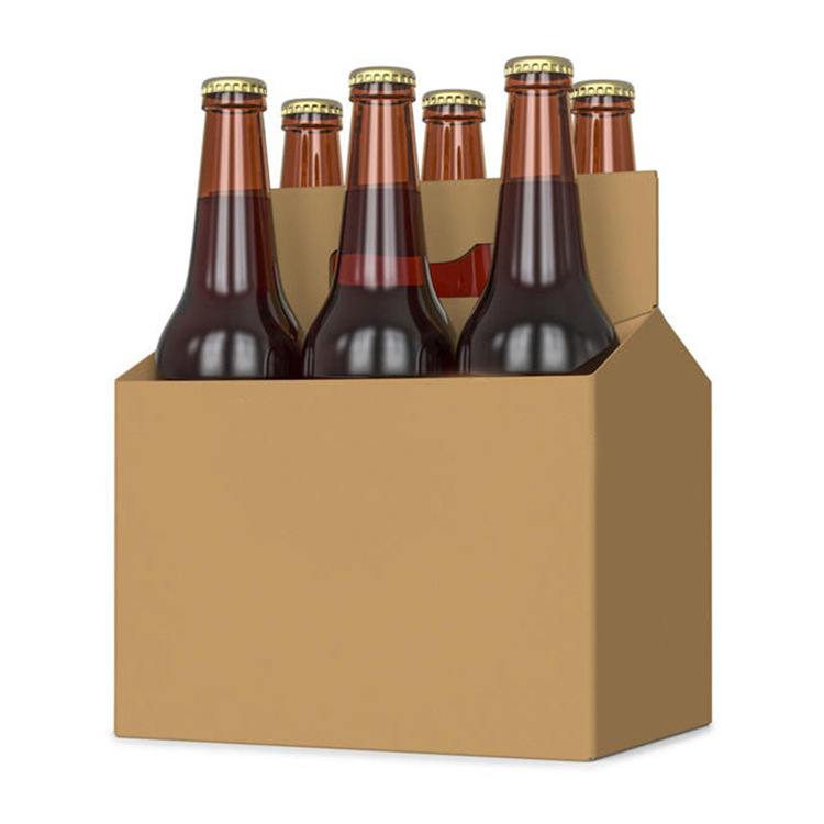 Custom 6 bottles Beer Cardboard Carrier