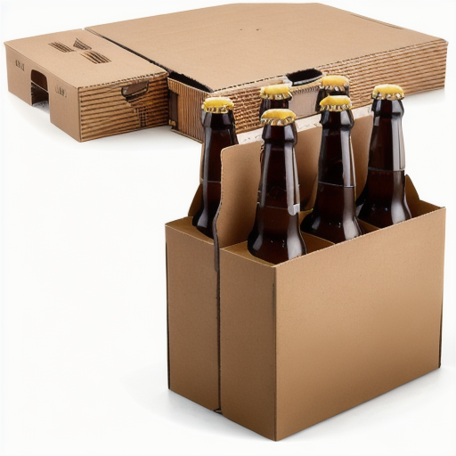 Custom 6 bottles Beer Cardboard Carrier