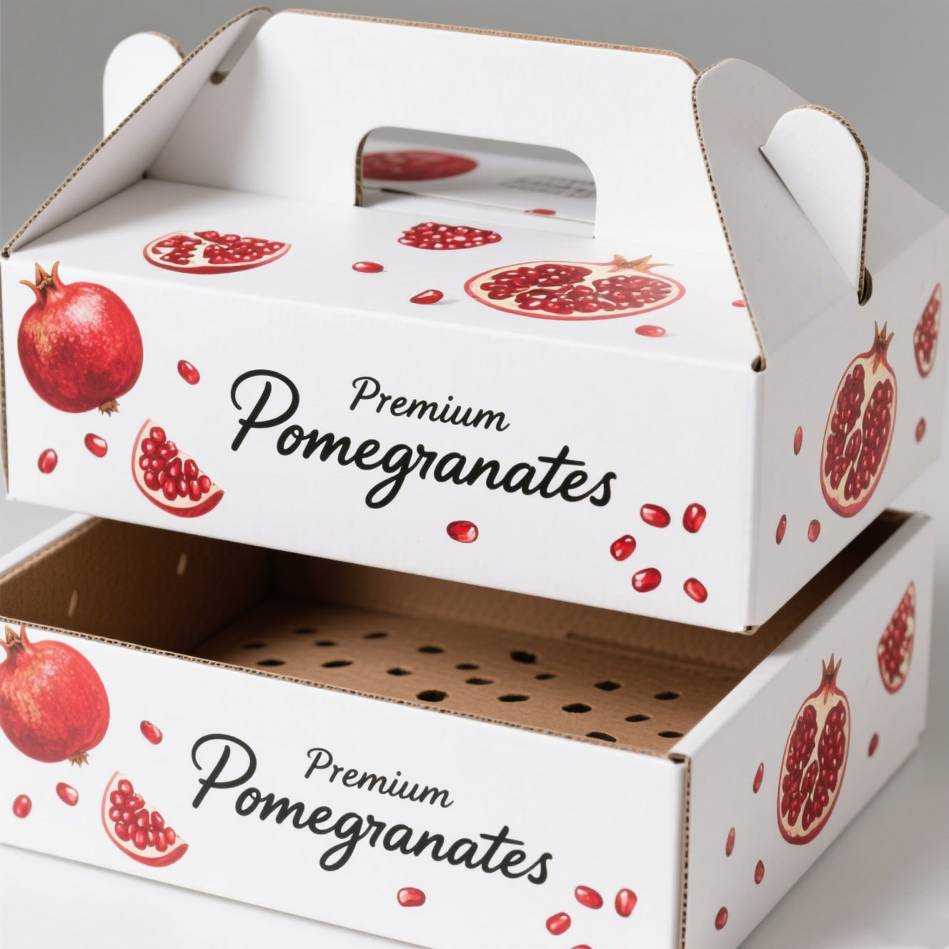 Pomegranates packaging box