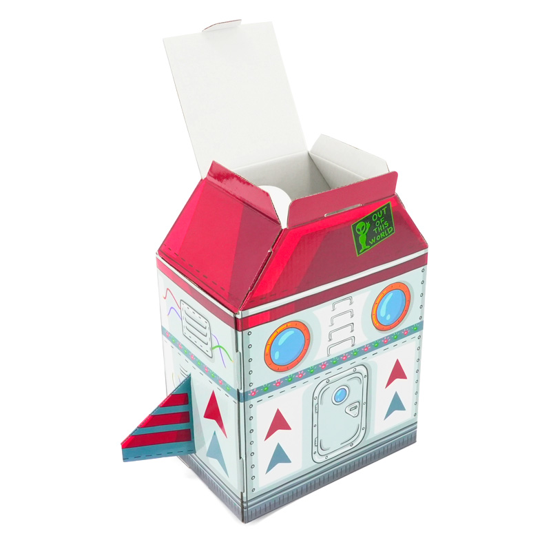 Rocket shaped carton