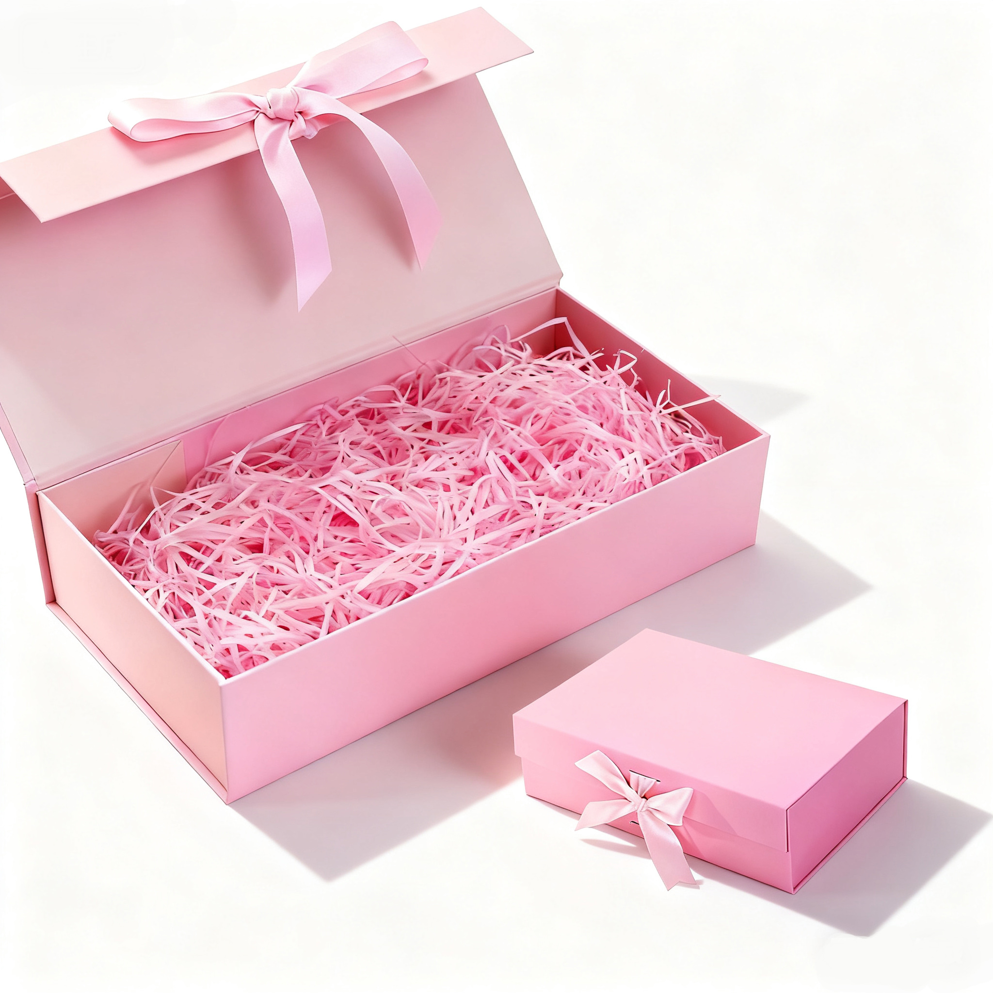 Pink Magnetic Luxury Folders Recyclable Paperboard Gift box
