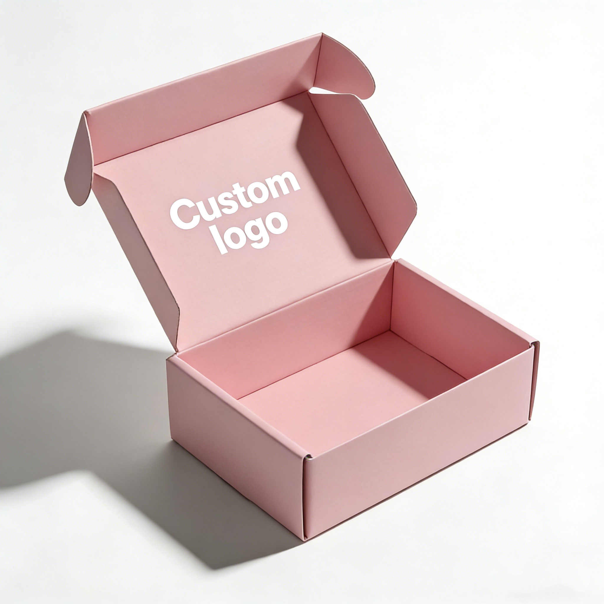 Pink mailer box