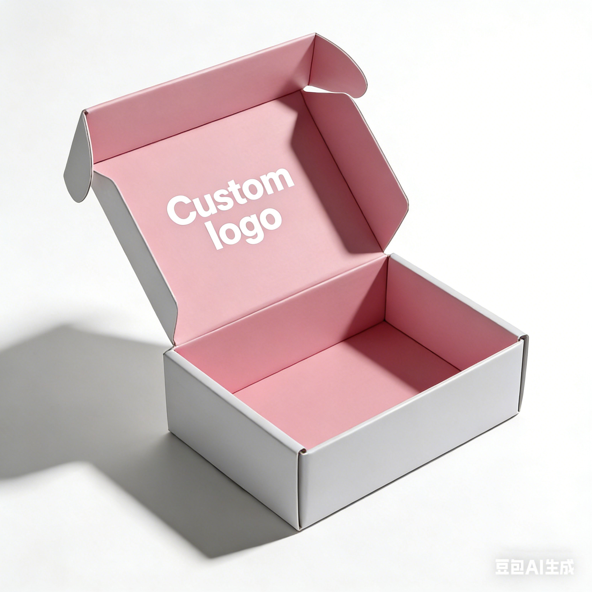 Pink mailer box