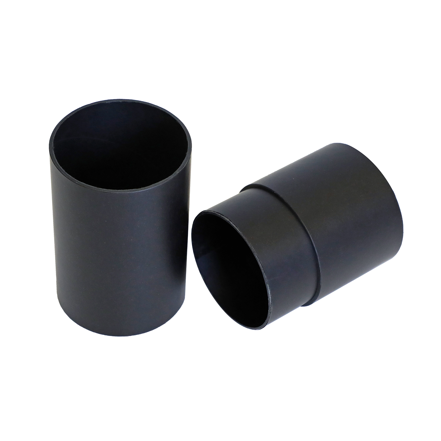 Black corrugated paper shipping tube
