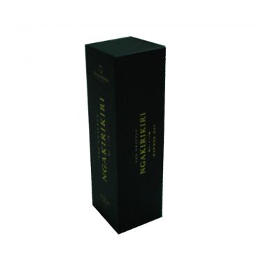 Black Printing One Pack Wine Packaging Box With Hot Foil