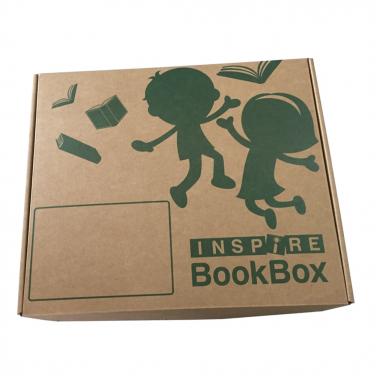 Custom logo printed corrugated paper notebook box