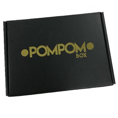 Custom Printed Black Shipping Box With Matt Lamination