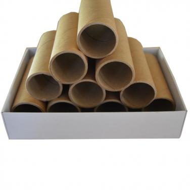 Brown round paper tube without printing