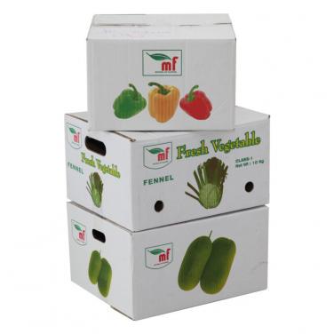 Offset printed vegetable shipping box