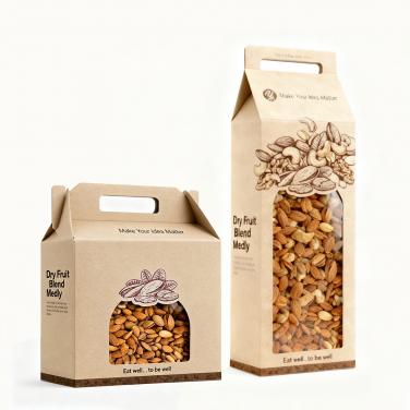 Custom Nut Packaging Box Manufacturer Paper Box Supplier for Dried Fruits, Snacks & Food Brands