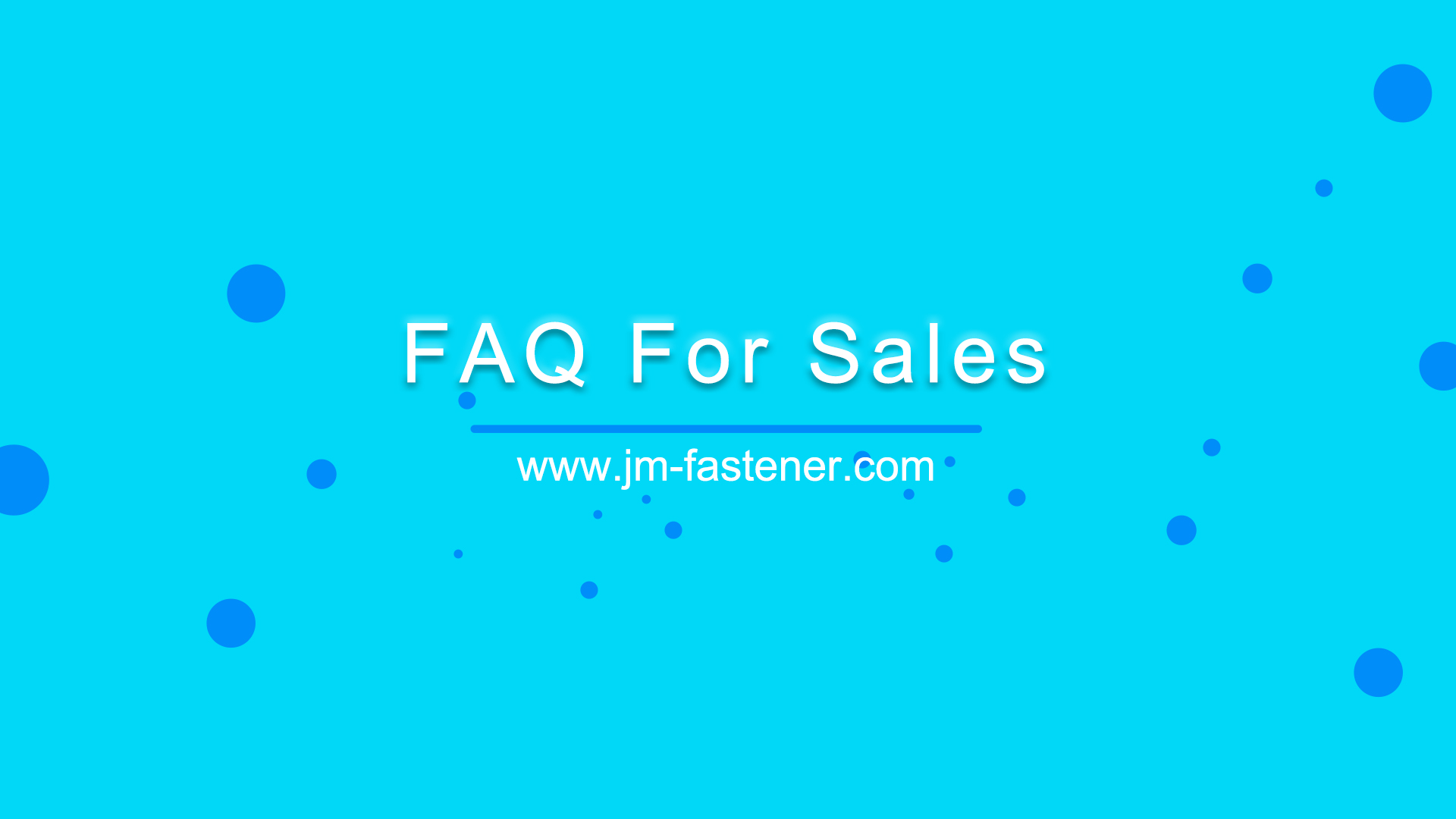 FAQ For Sales