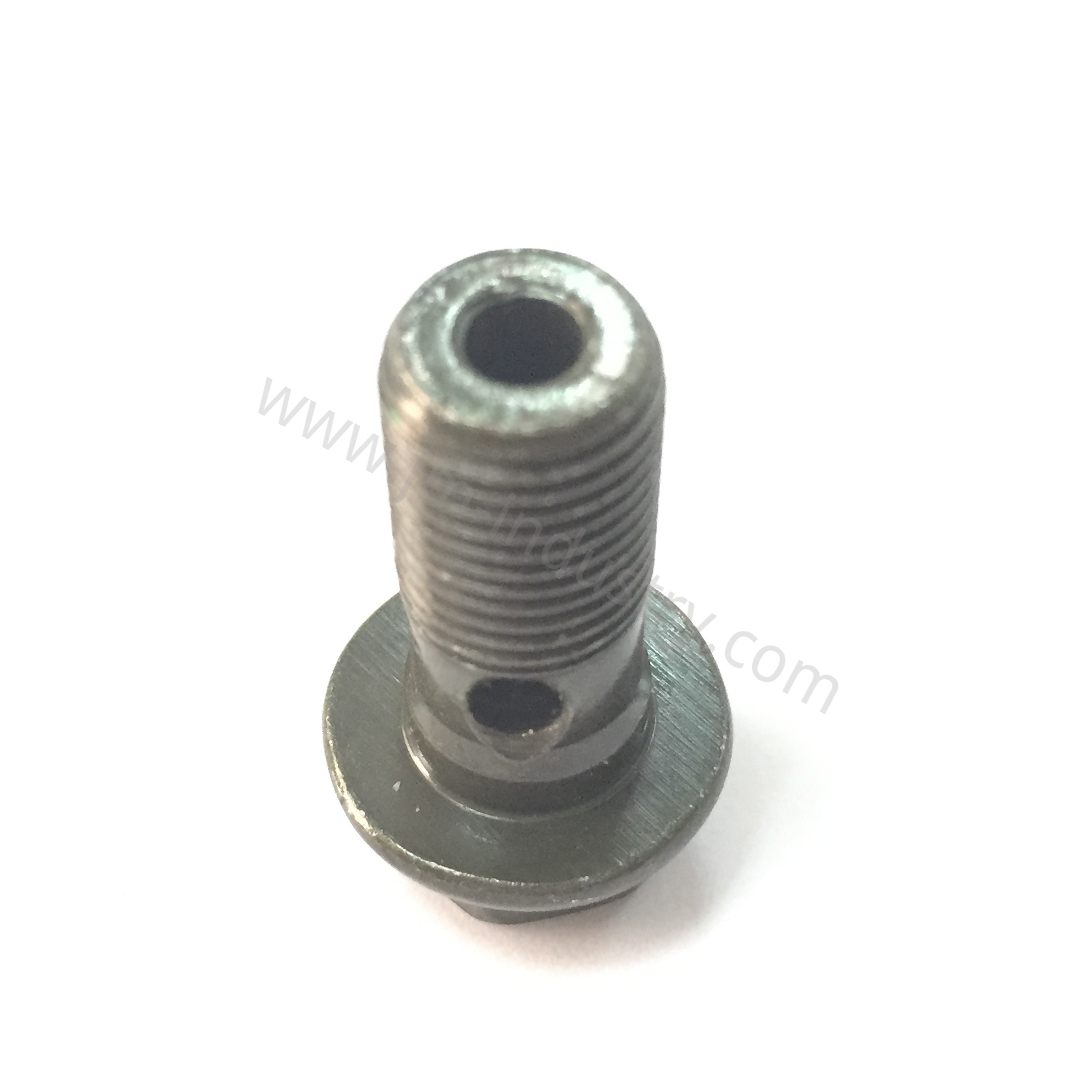 Hex flange bolt with hole