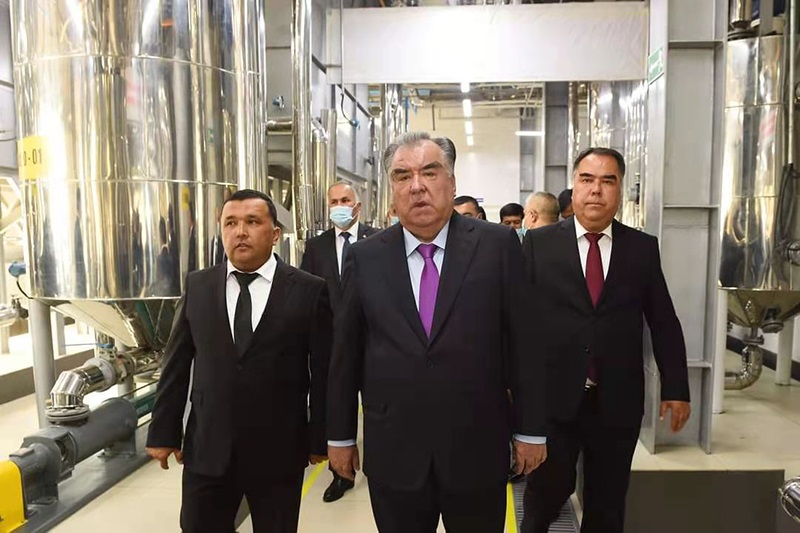 Cerimônia de abertura da planta de refinaria de óleo comestível do Tajiquistão fornecida por Myande
