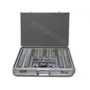 266JS optometry lens case with metal rim metal case