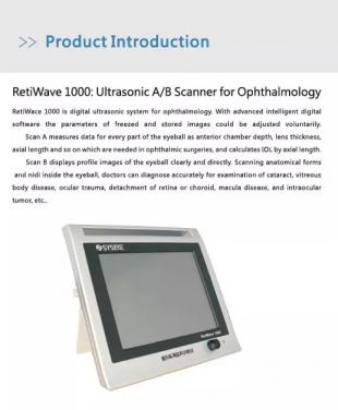 RetiWave-1000 Ultrasonic AB Scanner for Ophthalmology