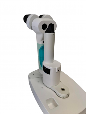 Handheld slit lamp  for ophthalmic optics