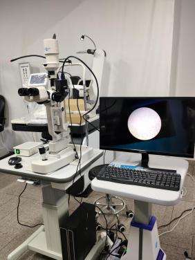 SL-540 LED Digital Eye Test Microscope Ophthalmic Slit Lamp For Optics