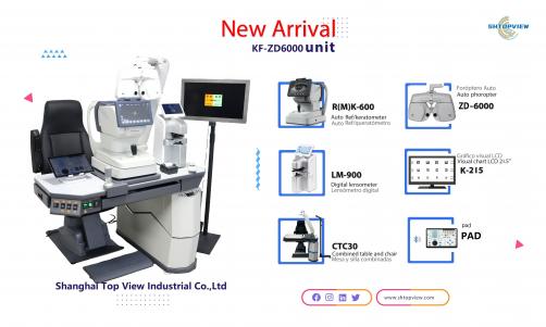 KF-ZD6000 +rk-600+k215 auto phoropter and auto refractor and visual chart