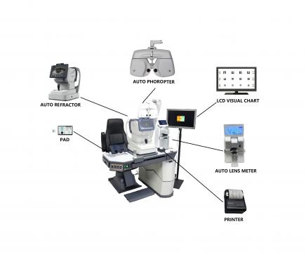 Complete set of optometry equipment for sale  KFZD6000/rk-600/lm-900/k215/printer/IPAD and stand