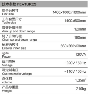 PK-200AT /A COMBINED TABLE
