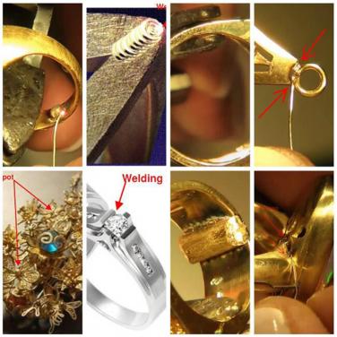 Jewelry and eyeglass frame welding machine