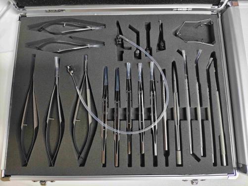 21-piece Instrument Set for Microscopic Surgery of Cataract with Intraocular Lens