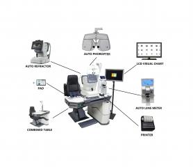 Optometry combination table and complete set of optometry equipment for sale  CS-188/KFZD6000/rk-600/lm-900/k215/printer/IPAD and stand