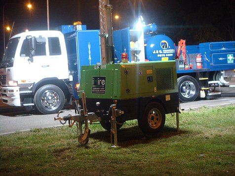 Australia hydraulic light tower with LED lights