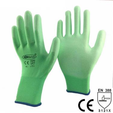 Green Gardening Safety Work Glove - PU1350P-HY