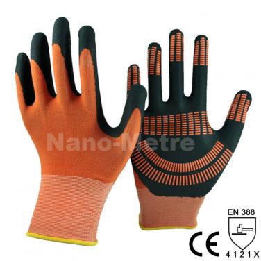 Foam Nitrile Palm With Dotted Work Glove - NY1350FDA-OR