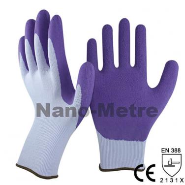 13 Gauge Dexterity Nylon Liner Coated Foam Latex Palm Garden Glove -NM1350F-LG/PP