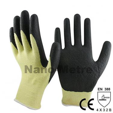 High-technology Foam Nitrile Palm Aramid Fibers Work Glove - KV1350LC-BLK