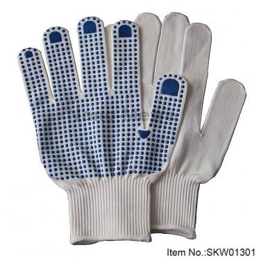 Soft Nylon With Dotted Work Glove - SKW01301