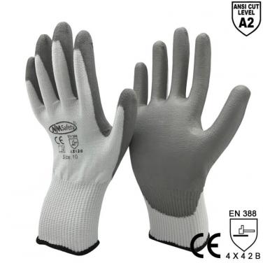 ANST CUT 2 Soft Type Anti-Cut Mechanic Work Glove Manufacturer- DY110-PU-GR