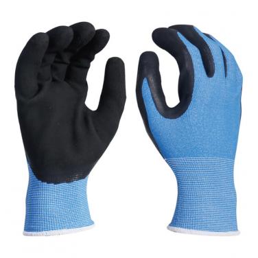 COOLMAX® Fiber Knitted Liner Foam Latex Dipped Palm Glove -NM1350F-CM