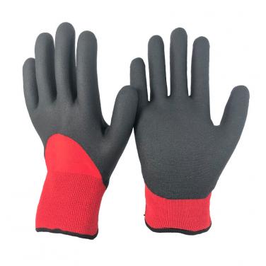 Winter Use Nappy Liner Foam PVC Glove -PVC1355DS-R/BLK
