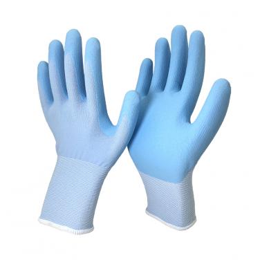 High-Technology Foam Nitrile Coating Anti-Bacteria Glove-NY1350FRB-AB