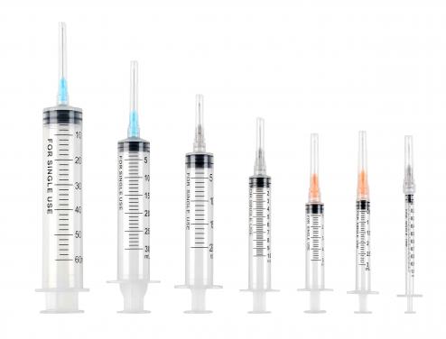 Syringe and needles