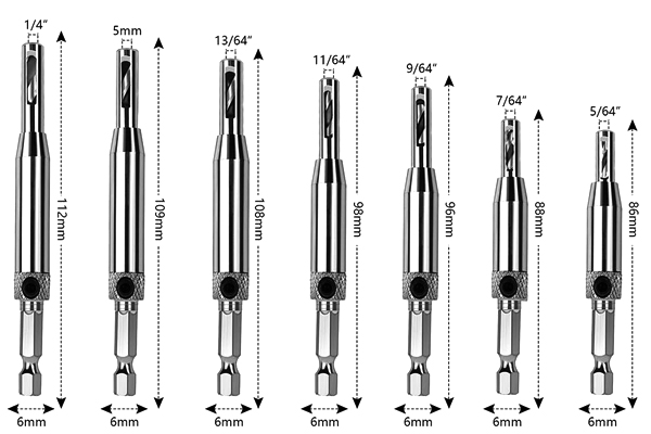 Self-Centering Hinge Drilling Vix Bits
