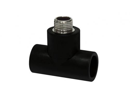 Racor de enchufe de HDPE - T hembra (rosca de cobre)