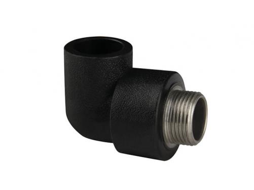 HDPE Socket Fitting-Male Elbow (Copper Thread)