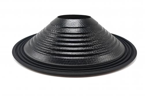 GZ1833:18 inch  Carbon Fiber Ring Pattern Cone with cloth surround，4