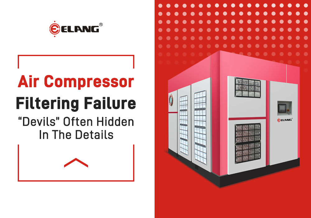 Air compressor filtering failure