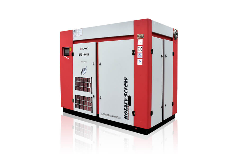 Two-Stage Screw Air Compressor with Lower Noise Centrifugal Fan