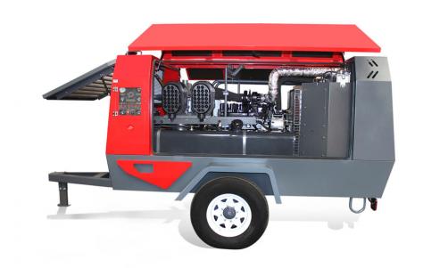 185 & 375CFM Diesel Portable Screw Air Compressor