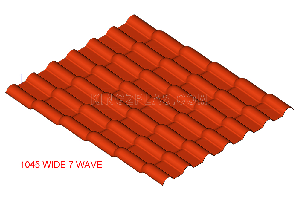 4-Layer PVC/ASA Roof Tile Extrusion Line