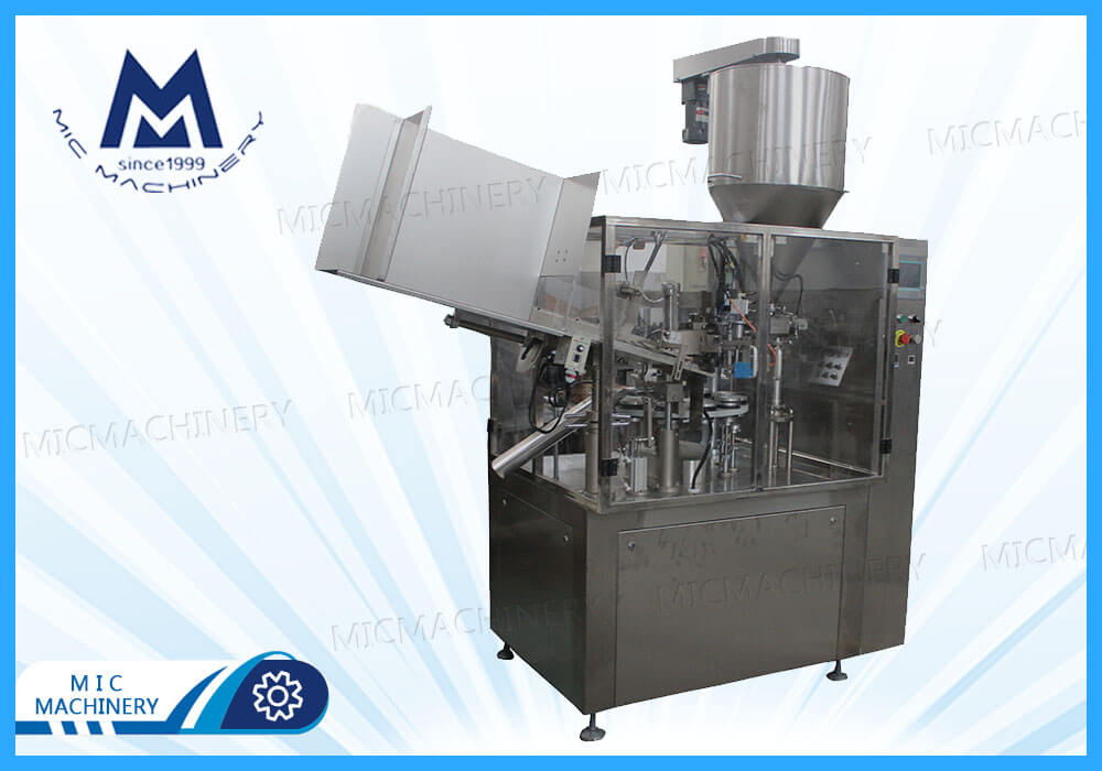 MIC-R60 full automatic soft tube filling sealing machine production