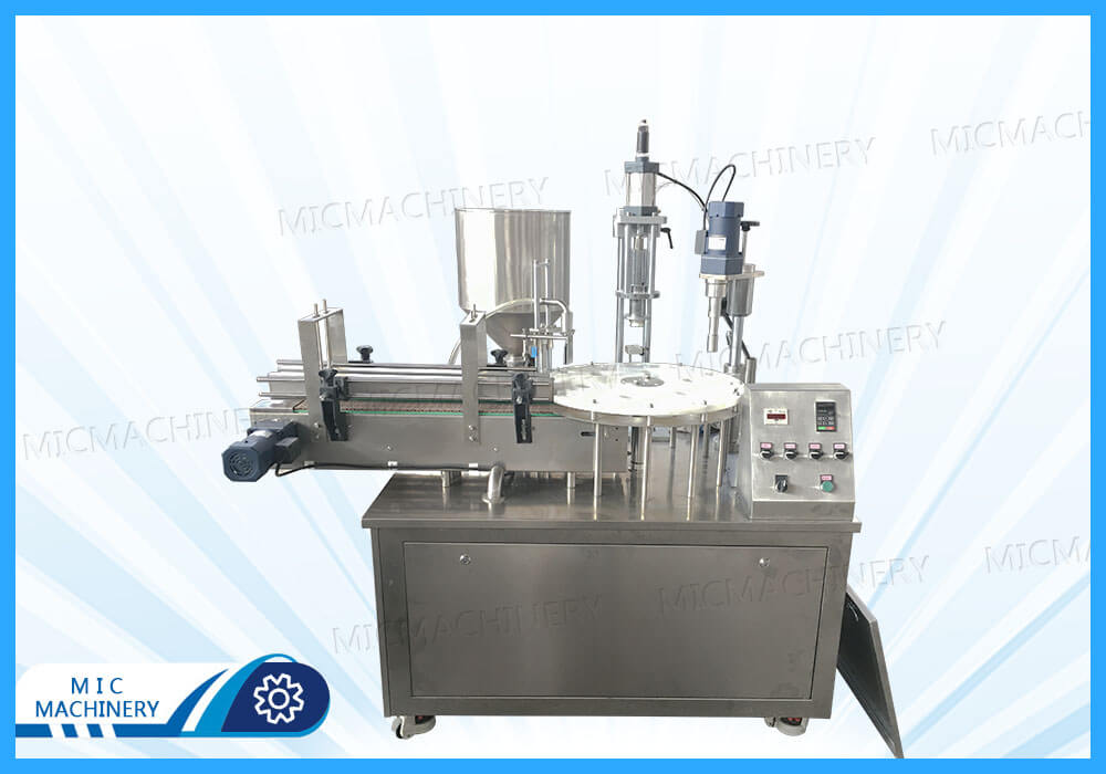 MIC-P40 perfume filling capping machine exported to India