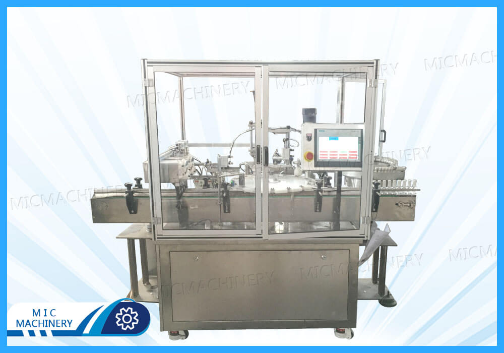 MIC-L40 nail glue filling capping machine shipped to the United States