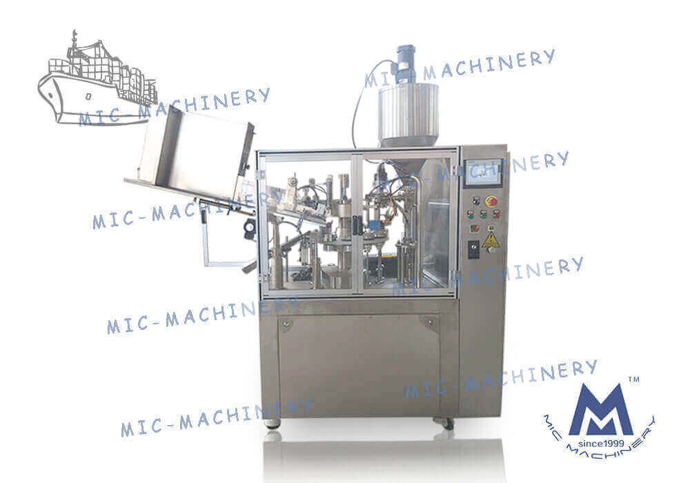 MIC-R60 Automatic hot air gun soft tube machine exported to Mexico